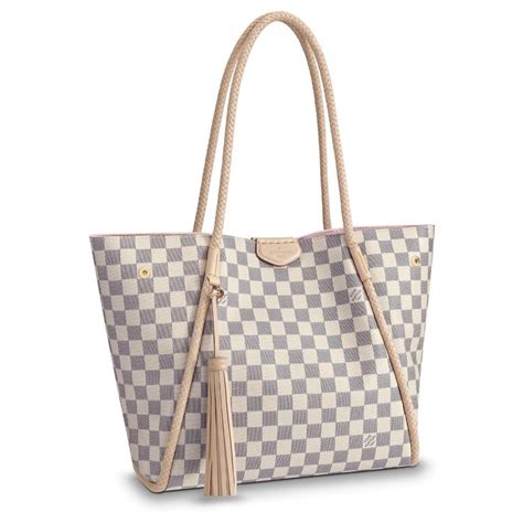 white and beige louis vuitton bag